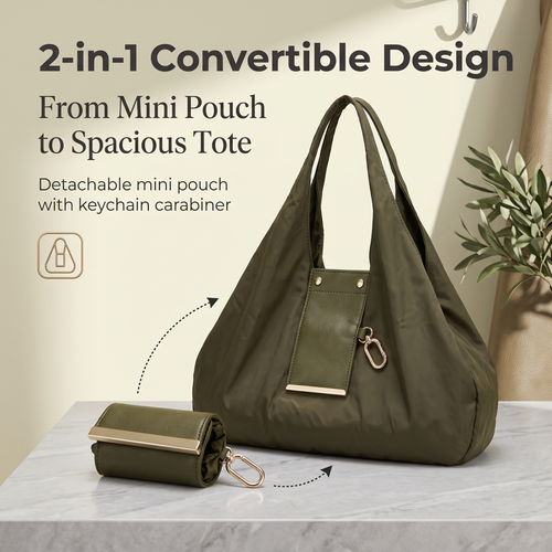 🔥2026 HOT SALE💥2-in-1 foldable tote bag