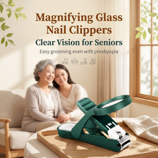 🔥Buy 1 Get 1 Free🔥Stainless Steel Magnifying Nail Clipper – 3X Magnifying Glass