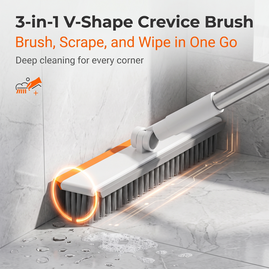 🔥LAST DAY SALE-50% OFF🎁3-In-1 Multi-Function Rotating Crevice Cleaning Brush
