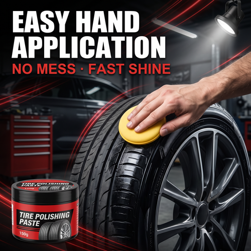 🚗 BUY 1 GET 1 FREE✨ Tire Wax – Restores Black Gloss, Blocks UV, Repels Dirt & Easy Quick🛞