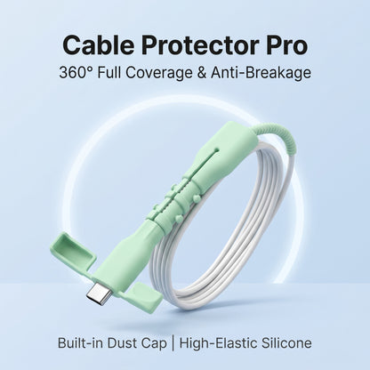 🔥Buy 1 Get 1 Free🔥360° Full-Cover Silicone Cable Protector | Universal Anti-Fraying Charging Cord Saver with Dust Cap | Heavy-Duty Flexible Wire Protector for iPhone, Type-C & USB Cables