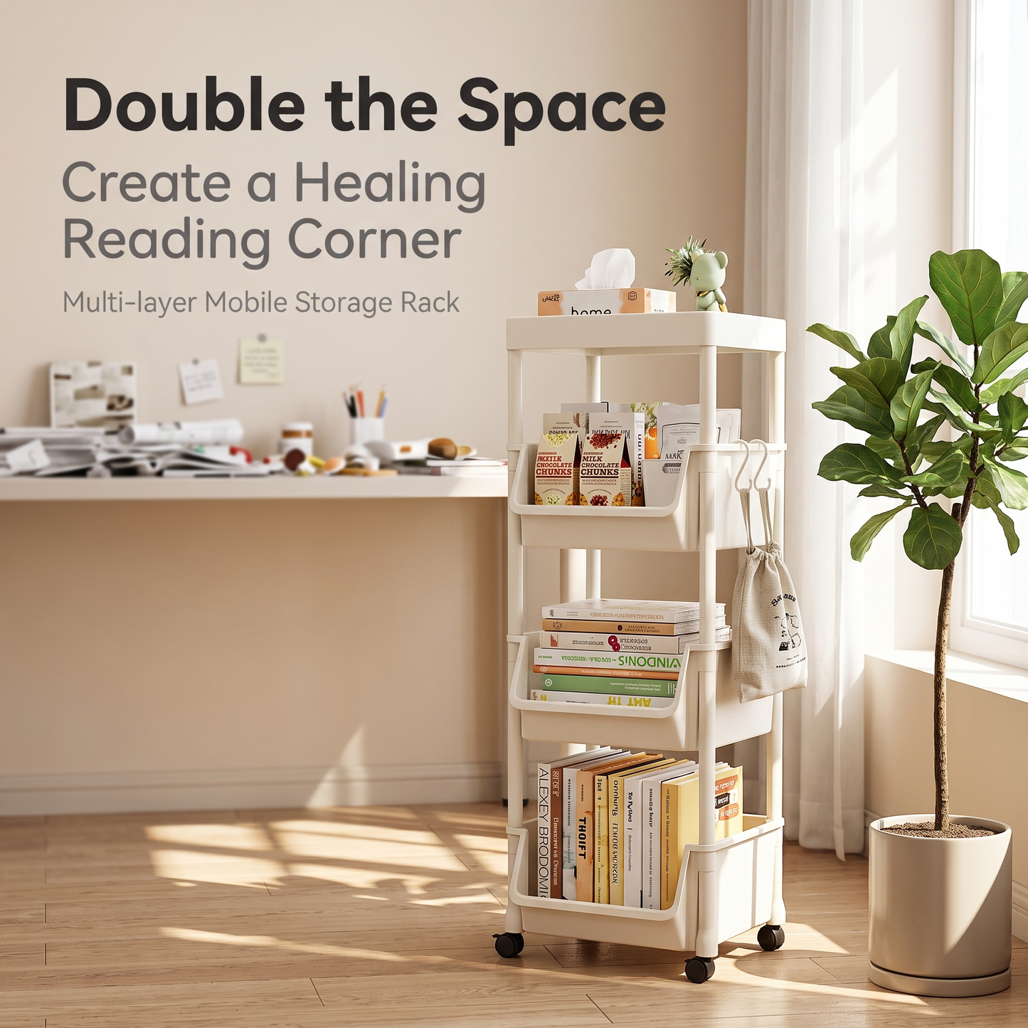 ✨50%off✨Utility Cart with Shelves