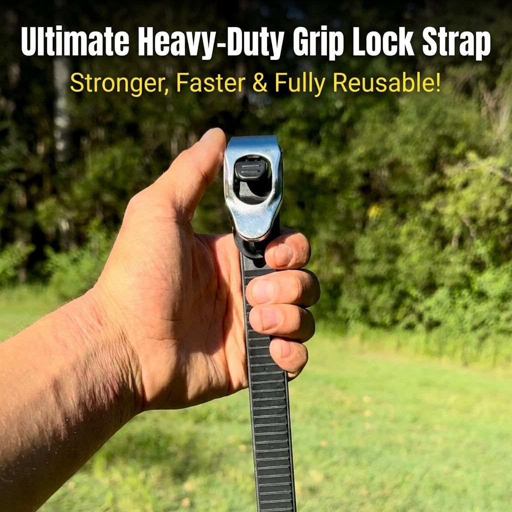 🔥LAST DAY ON SALE🔥Heavy-duty Stainless Steel Grip Lock Straps