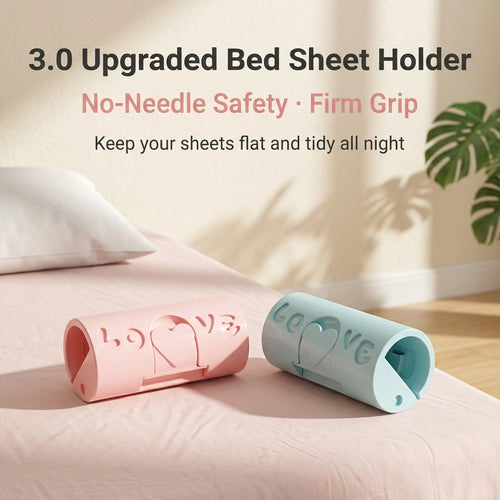 🛏️✨ Bed Sheet Fasteners – Needle-Free, Safe Quilt Clips