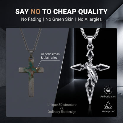 📿50%off📿Vintage Niche Cross Pendant Necklace, Unisex Couple Trendy Versatile Ins Jewelry