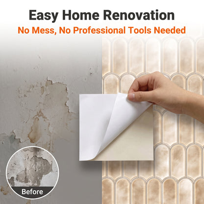🔥 Today Only | 50% OFF ✨Thickened Self-Adhesive Wall Stickers, Waterproof & Oilproof Kitchen Tile Stickers for Kitchen & Bathroom