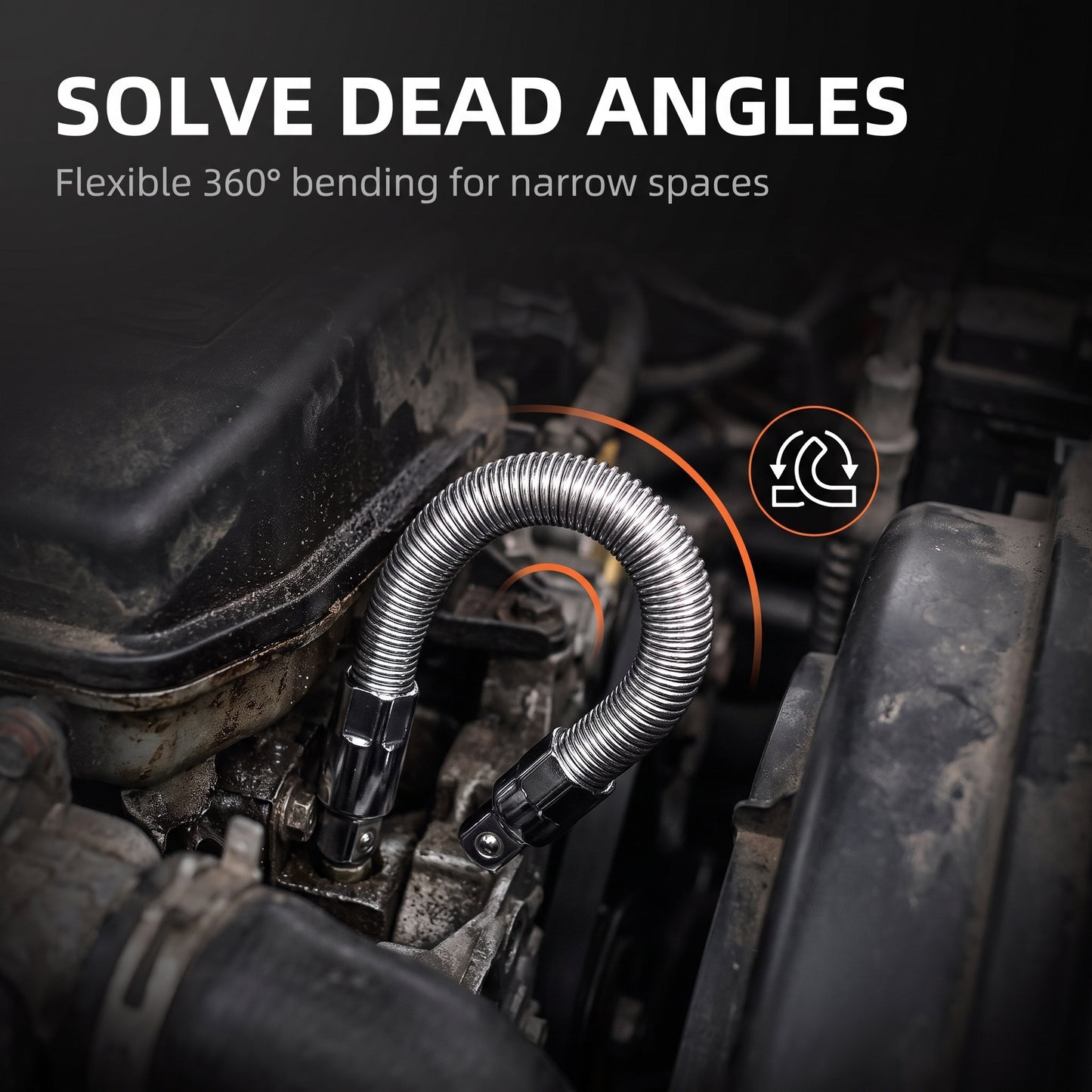 🔥50%off🔥Flexible Universal Socket Extension Bar & Drive Connecting Rod Tool