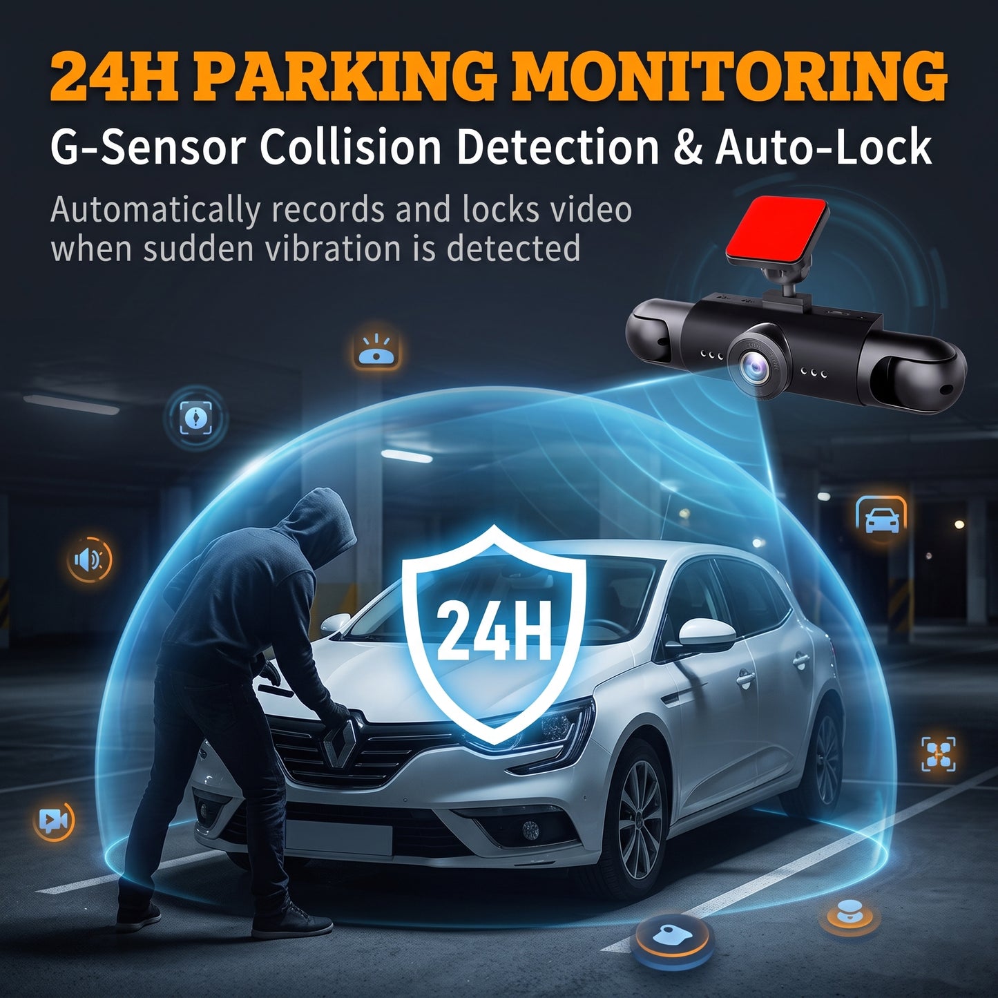⏰ 24‑Hour‑Only Deal｜4‑Camera Dash Cam Round‑The‑Clock Safety Guard