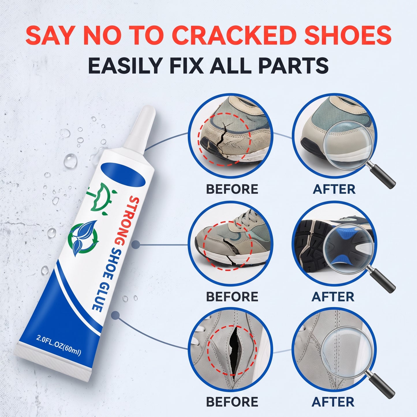🔥Buy One Get One Free｜Heavy‑Duty Shoe Repair Glue, Waterproof & Sun‑Resistant