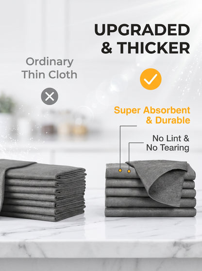 🔥Special Offer Buy 1 Get 1 FREE Magic Glass‑Cleaning Cloth Thick Lint‑Free Streak‑Free Mirror Towe