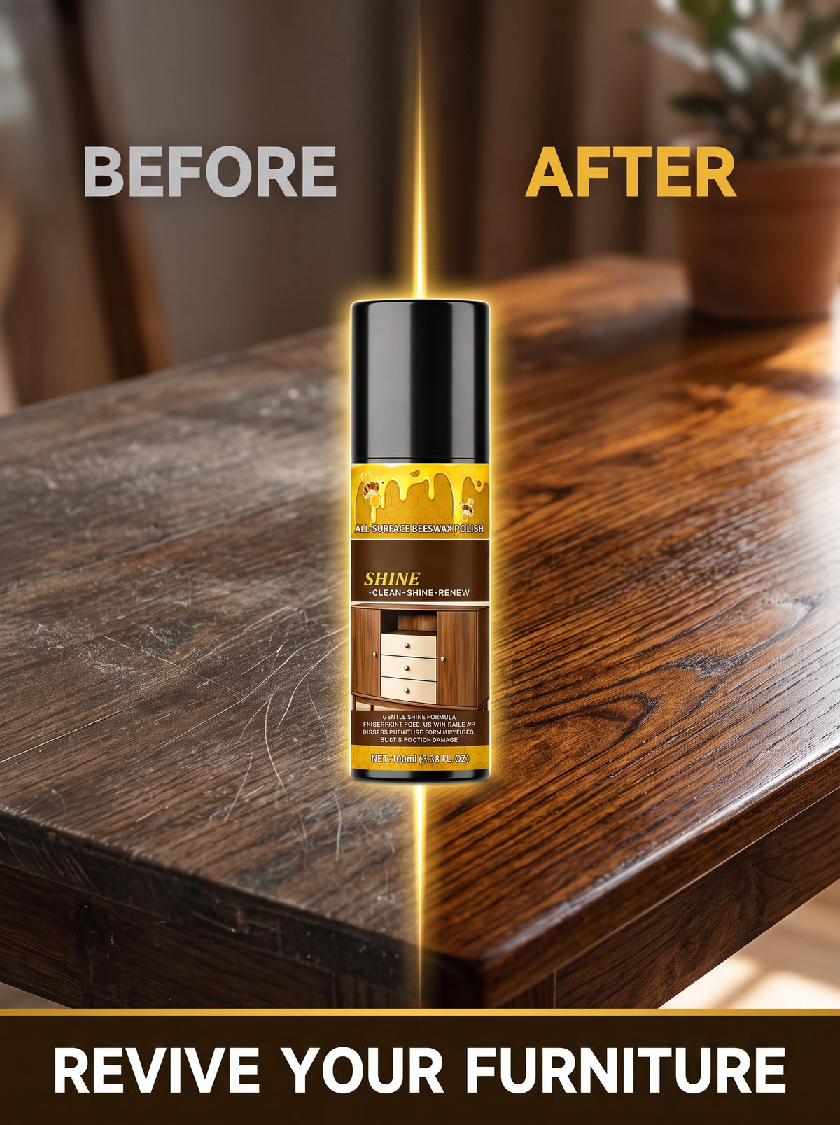 🎄Christmas Special 🎁 Buy One Get One Free! Beeswax Furniture Polish