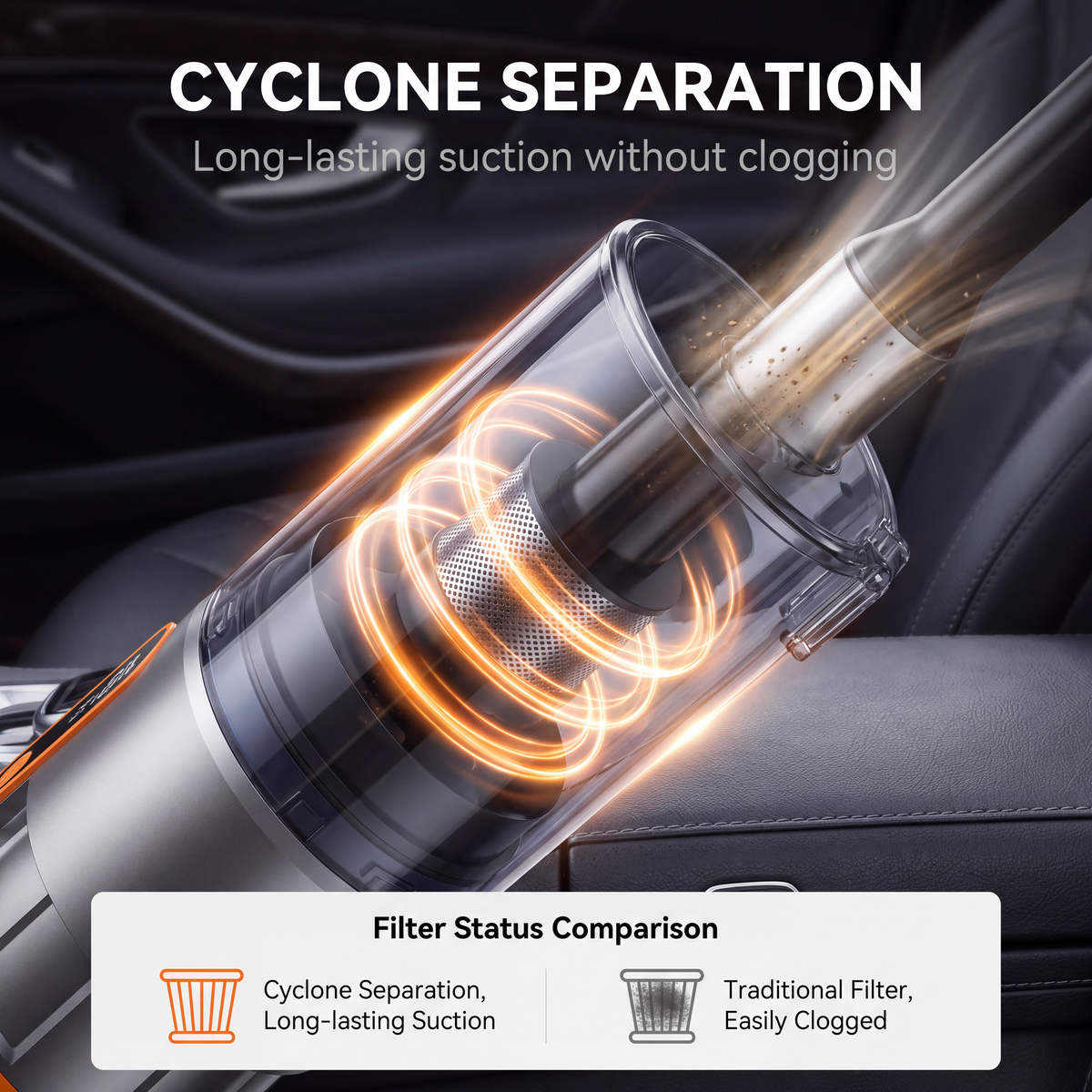 ⏳🔥LIMITED-TIME 50% OFF! ⏰Cordless Handheld Vacuum Blower, High Power 2-in-1 Blow & Suction Multi-use Cleaner