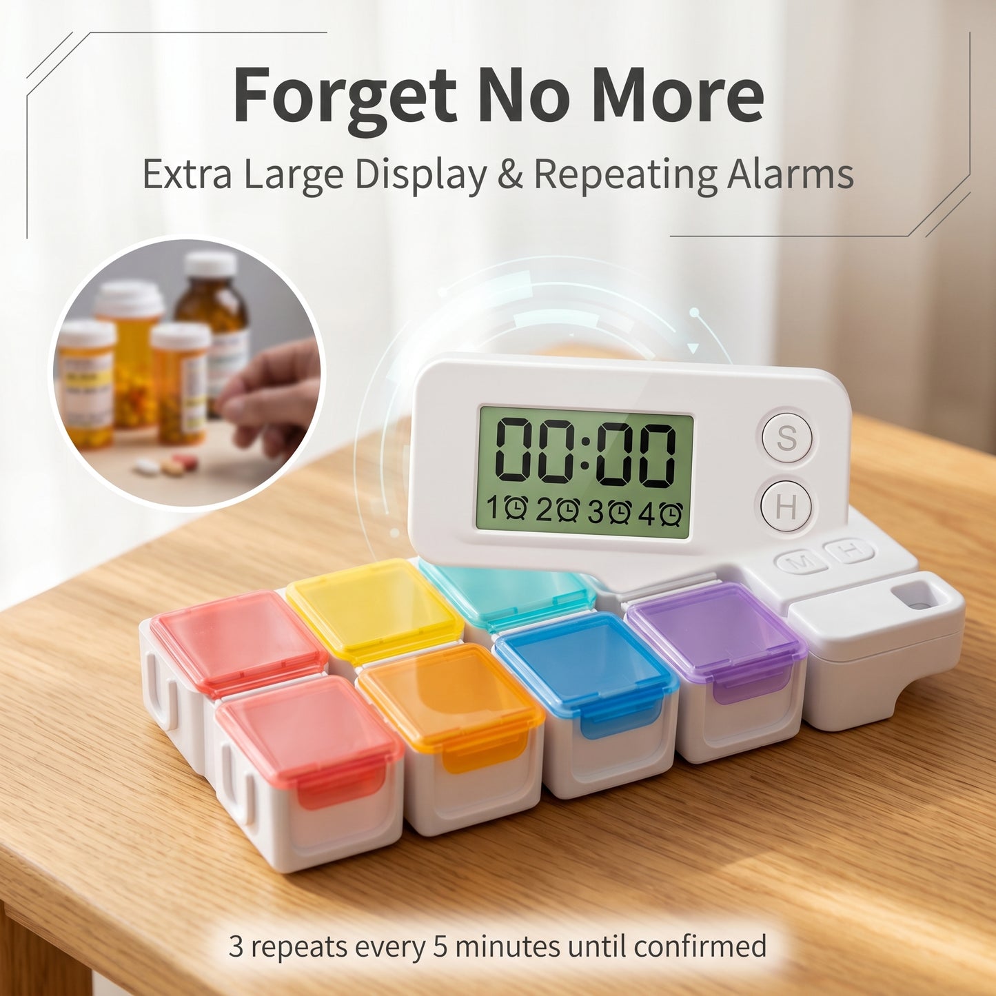 🔥🔥50%off💊Smart Timing Reminder Electronic Pill Box Medicine pill storage box