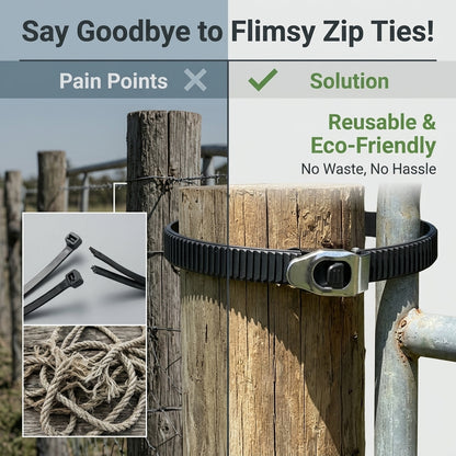 🔥LAST DAY ON SALE🔥Heavy-duty Stainless Steel Grip Lock Straps