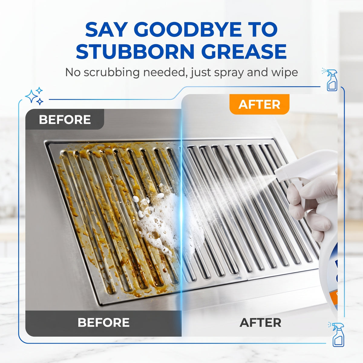 🔥Buy 3 Get 2 Free🔥Gentle Formula Kitchen Grease Cleaner Spray