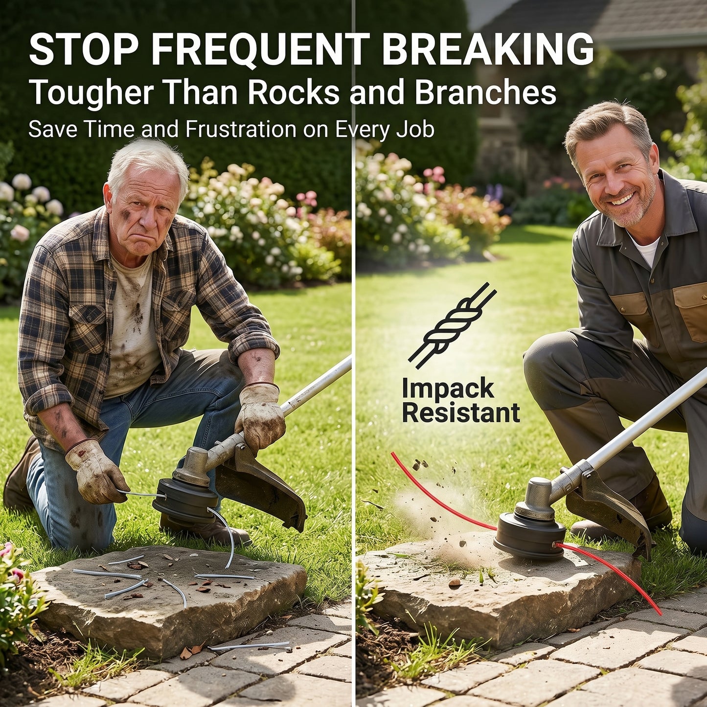 🔥50%off 🔥🌿200 FEET Universal Heavy-Duty Trimmer Line – Cut-to-Fit, Lasts Up to 10 Years