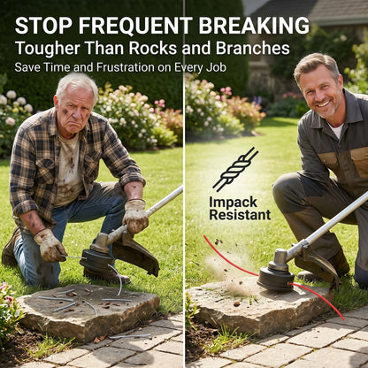 🔥50%off 🔥🌿200 FEET Universal Heavy-Duty Trimmer Line – Cut-to-Fit, Lasts Up to 10 Years
