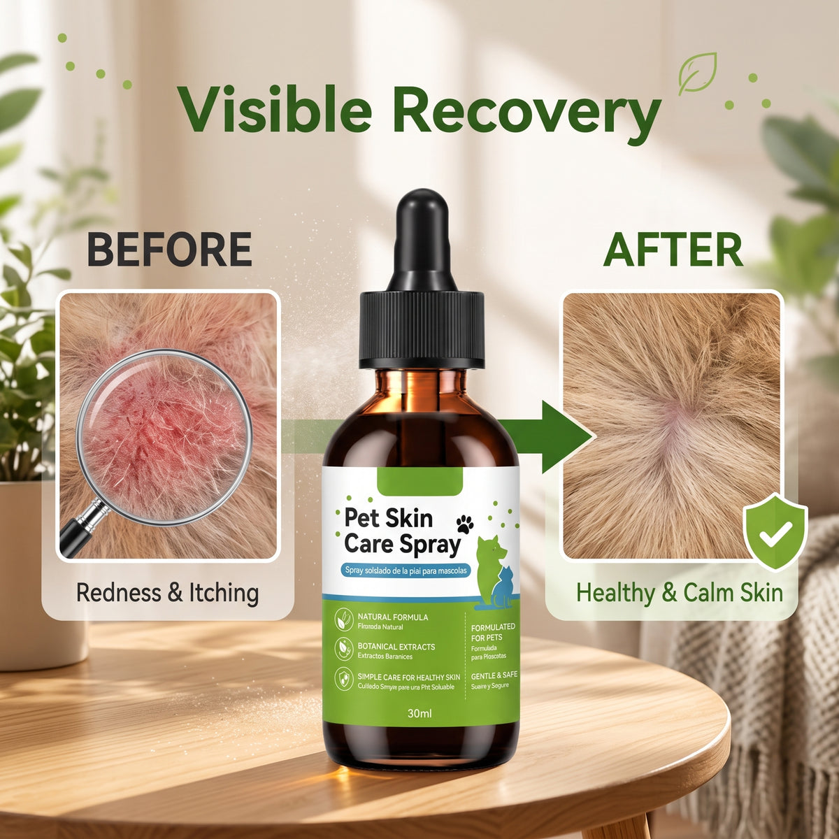 🔥 Save 50%! | Buy 1 Get 1 Free🐱🐶 Pet Skin Care Spray to Relieve Skin Redness, Suitable for Dogs and Cats