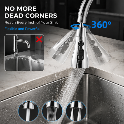 🔥360° Rotating Tap Extender with 3 Water Flow Modes for Effortless Cleaning