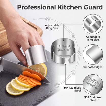 🔥Buy 3 Get 2 Free🔥Stainless Steel Finger Guard For Safe Cutting
