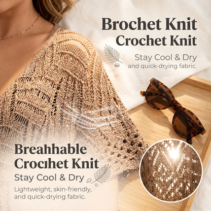 🔥New Year Sale🔥Sunscreen knitted tassel bikini cover-up