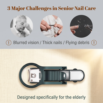 🔥Buy 1 Get 1 Free🔥Stainless Steel Magnifying Nail Clipper – 3X Magnifying Glass