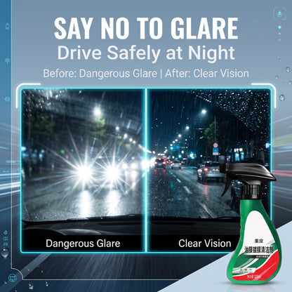 🔥Buy One Get One Free🔥2-in-1 Car Glass Oil Film Remover & Ceramic Coating, Rain Repellent Windshield Cleaner