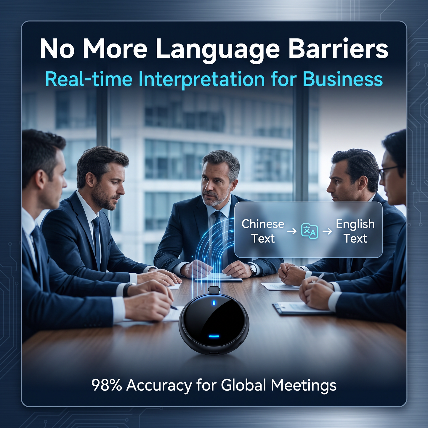 💥Free shipping💥Back clip magnetic real-time intelligent translator