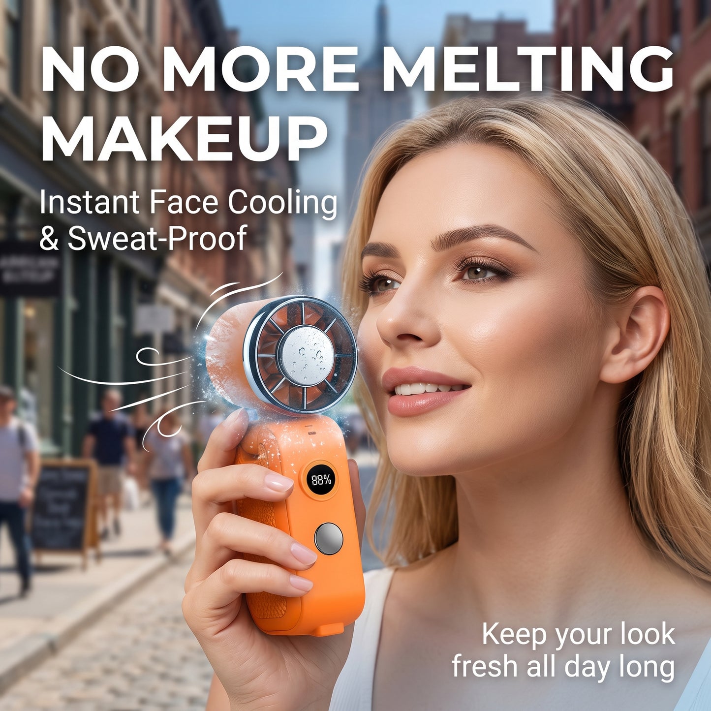 ✨Buy 1 Get 1 Free🧊5-in-1 Semiconductor Cooling Fan | Portable Handheld Ice Compress Fan | USB Rechargeable Folding Waist Clip & Neck Fan with Smart LED Display & Multi-Speeds