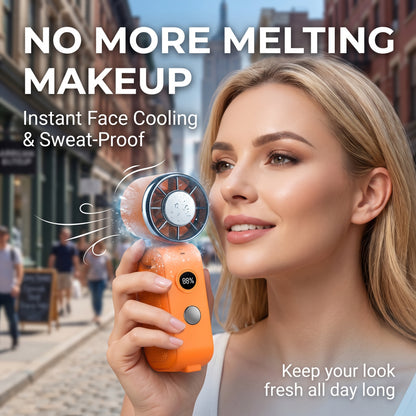 ✨Buy 1 Get 1 Free🧊5-in-1 Semiconductor Cooling Fan | Portable Handheld Ice Compress Fan | USB Rechargeable Folding Waist Clip & Neck Fan with Smart LED Display & Multi-Speeds