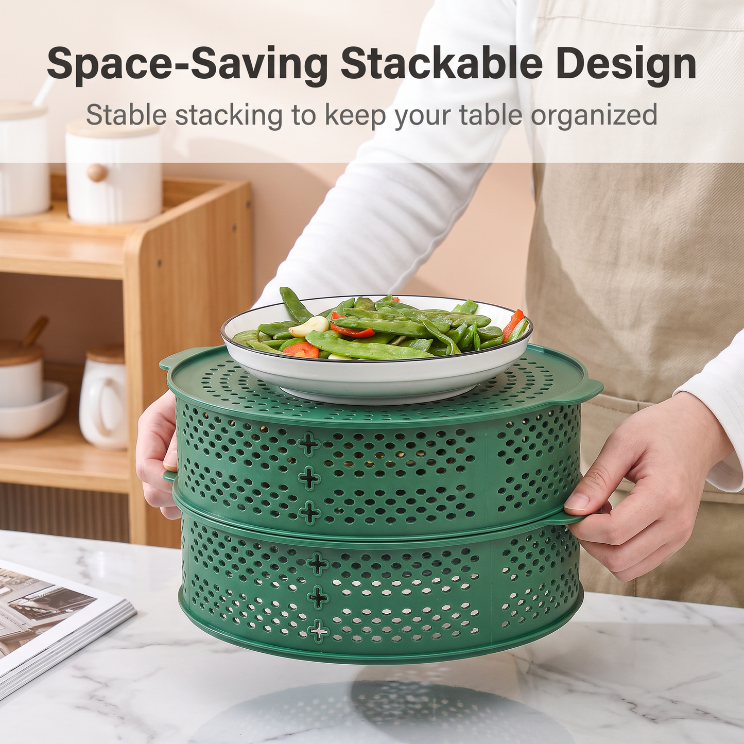 🔥First 50 customers enjoy a 50% discount🔥Dustproof and mosquito-proof multi-layer hollowed-out bowl lid