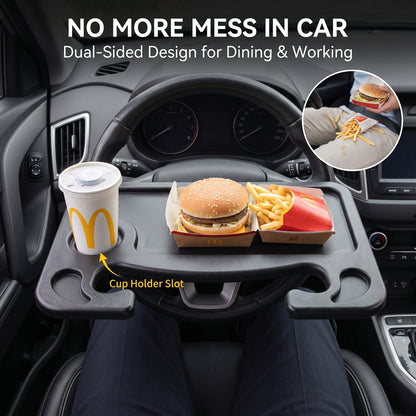 🔥Hot Sale🔥Multifunctional Steering Wheel Dining Table Car Steering Wheel Tray