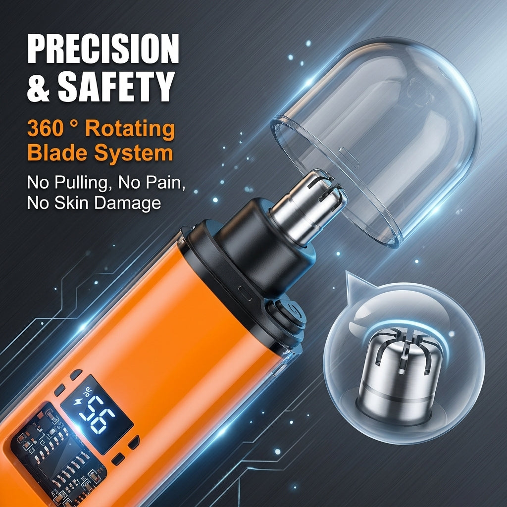 👃 HALF PRICE 50% OFF! 🎄 Smart Electric Nose Hair Trimmer