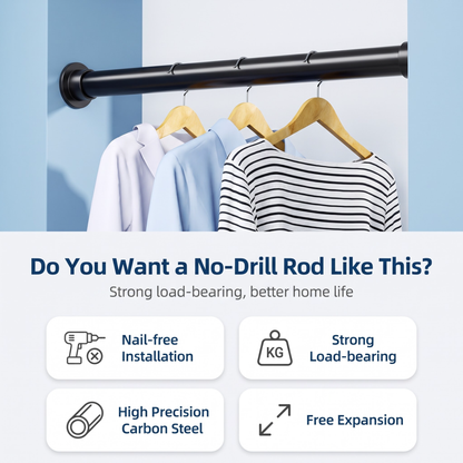 ⏳Last Day Sale 50% OFF💥🏠This Adjustable Clothes Drying Rod Is the Home Hack Everyone Needs!