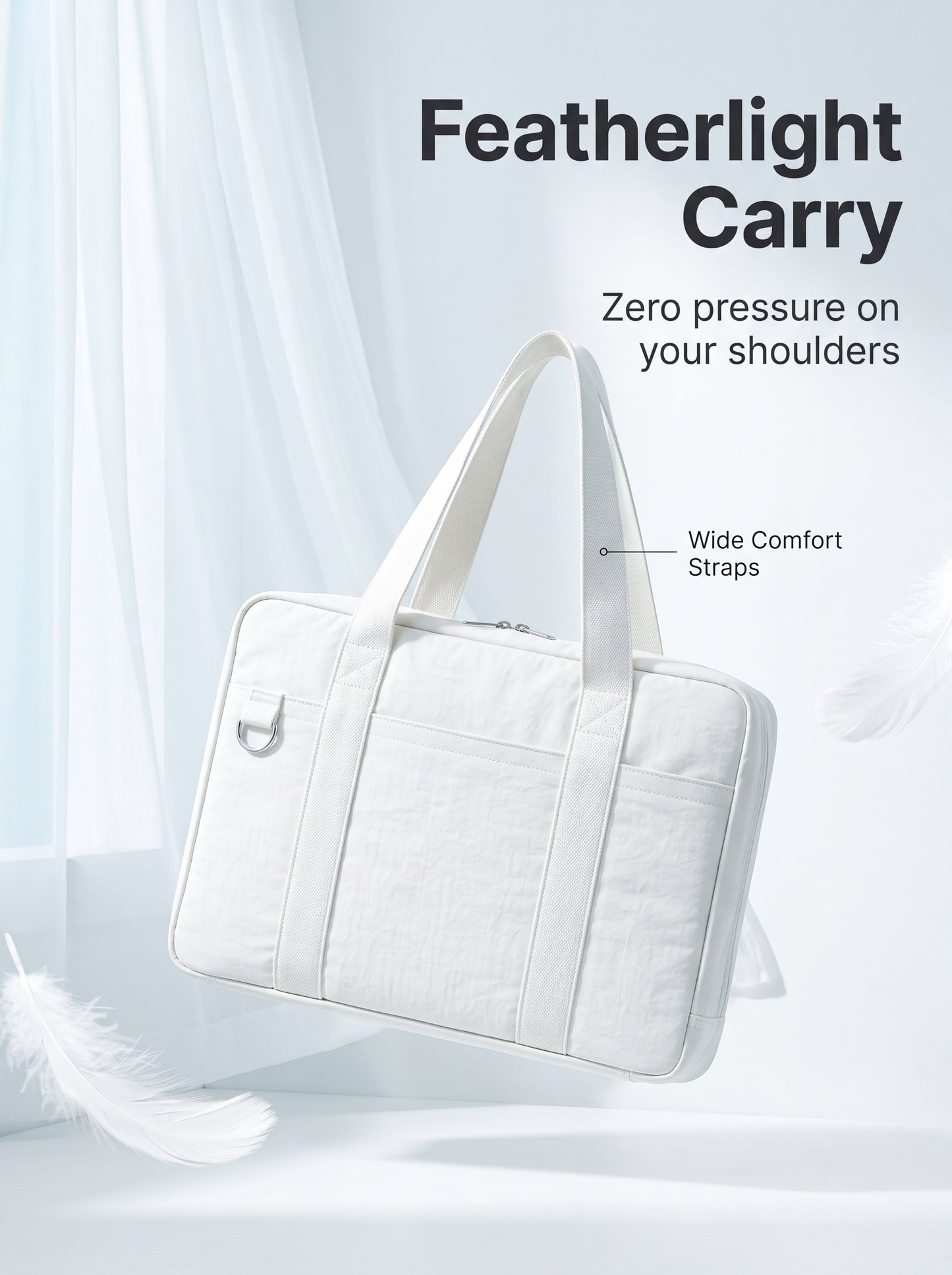 🔥Buy 1 Get 1 Free🔥Korean Japanese Nylon Laptop Bag, Lightweight Large Capacity Shoulder Handbag with Multiple Pockets for Students