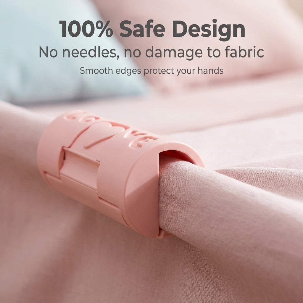 🛏️✨ Bed Sheet Fasteners – Needle-Free, Safe Quilt Clips