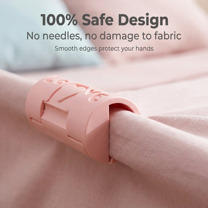 🛏️✨ Bed Sheet Fasteners – Needle-Free, Safe Quilt Clips