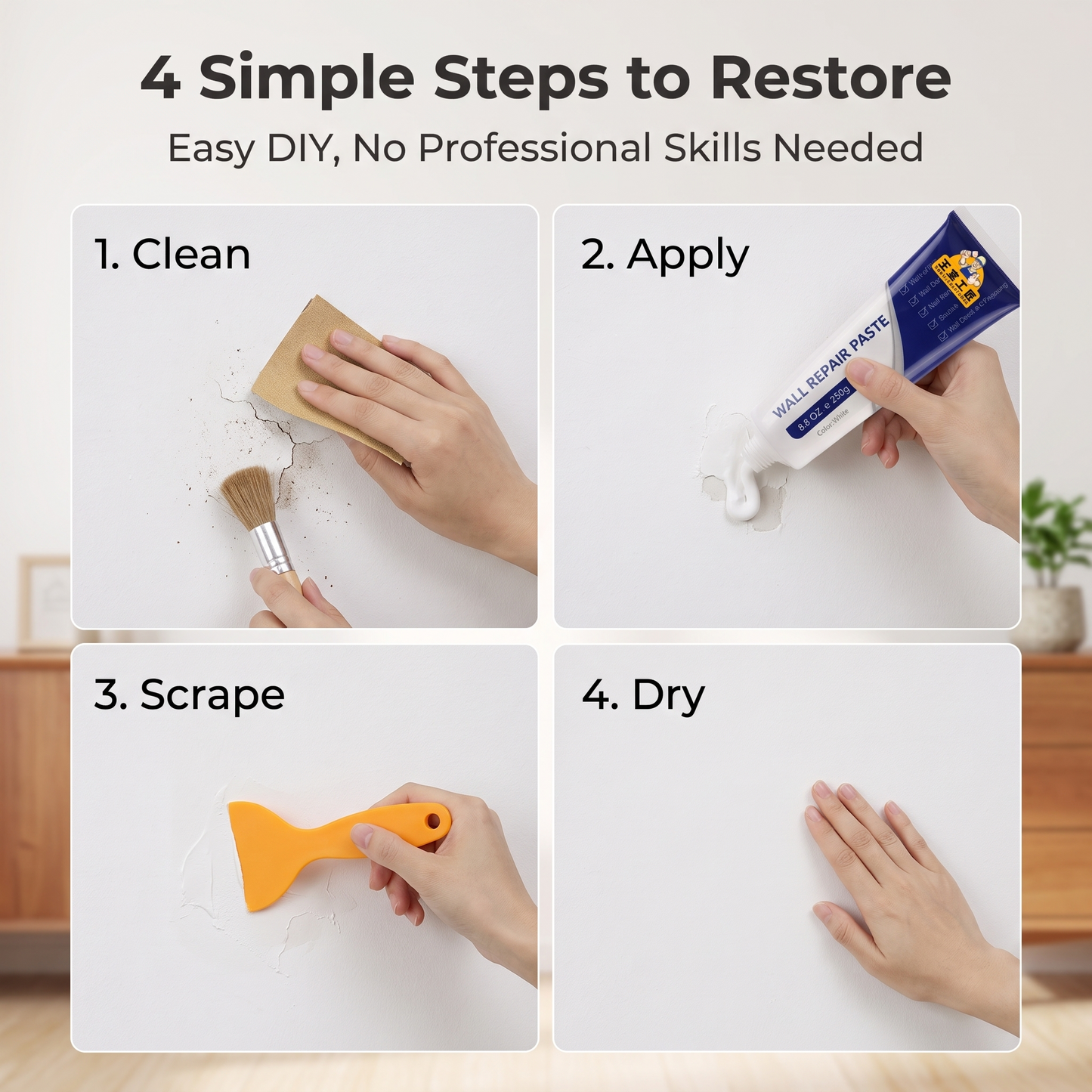 🔥Buy One Get One Free✨Professional Drywall Patch Repair Kit