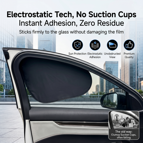 💥2026 HOT SALE💥Car Electrostatic Adsorption Sunshade And Sun Protection Curtain