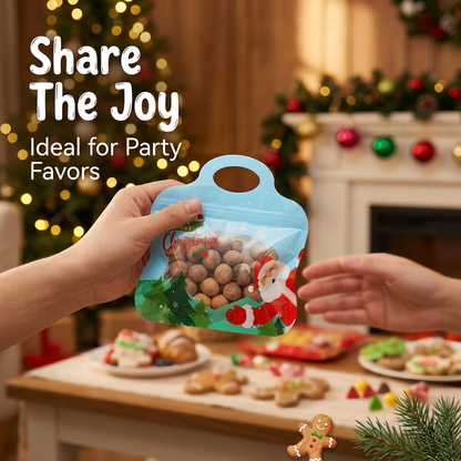 🎅LAST DAY SALE🎄Bestseller Self-Sealing Christmas Candy and Cookie Bags🍪Festive Self-Seal Treat Bags