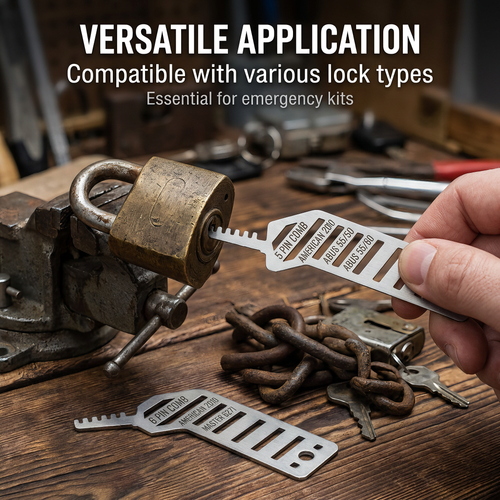 🔒 COMB Lock Picks Multifunctional Portable Tool