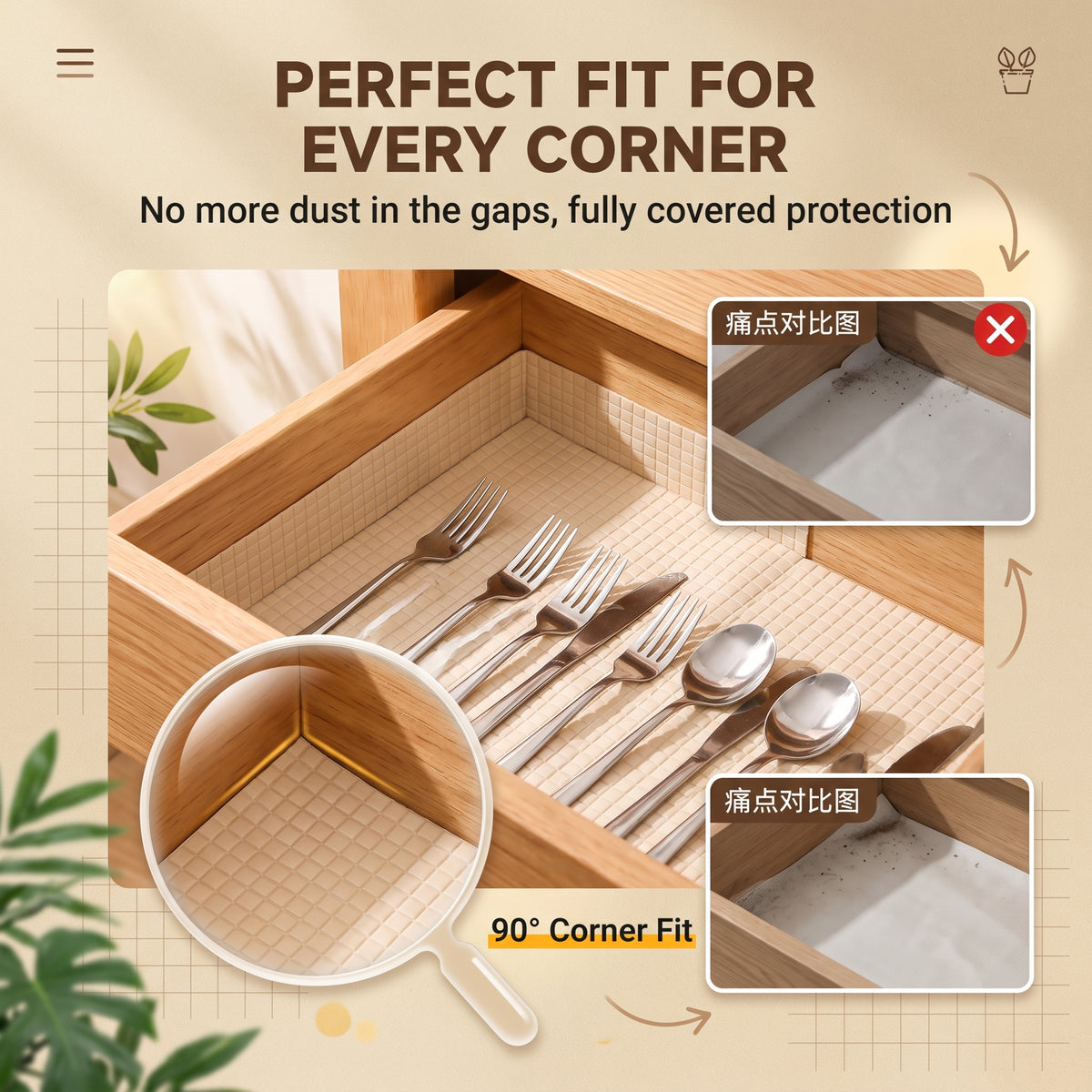 ✨First 50 customers enjoy a 50% discount✨ Drawer mats - non-slip and waterproof cabinet protectors.