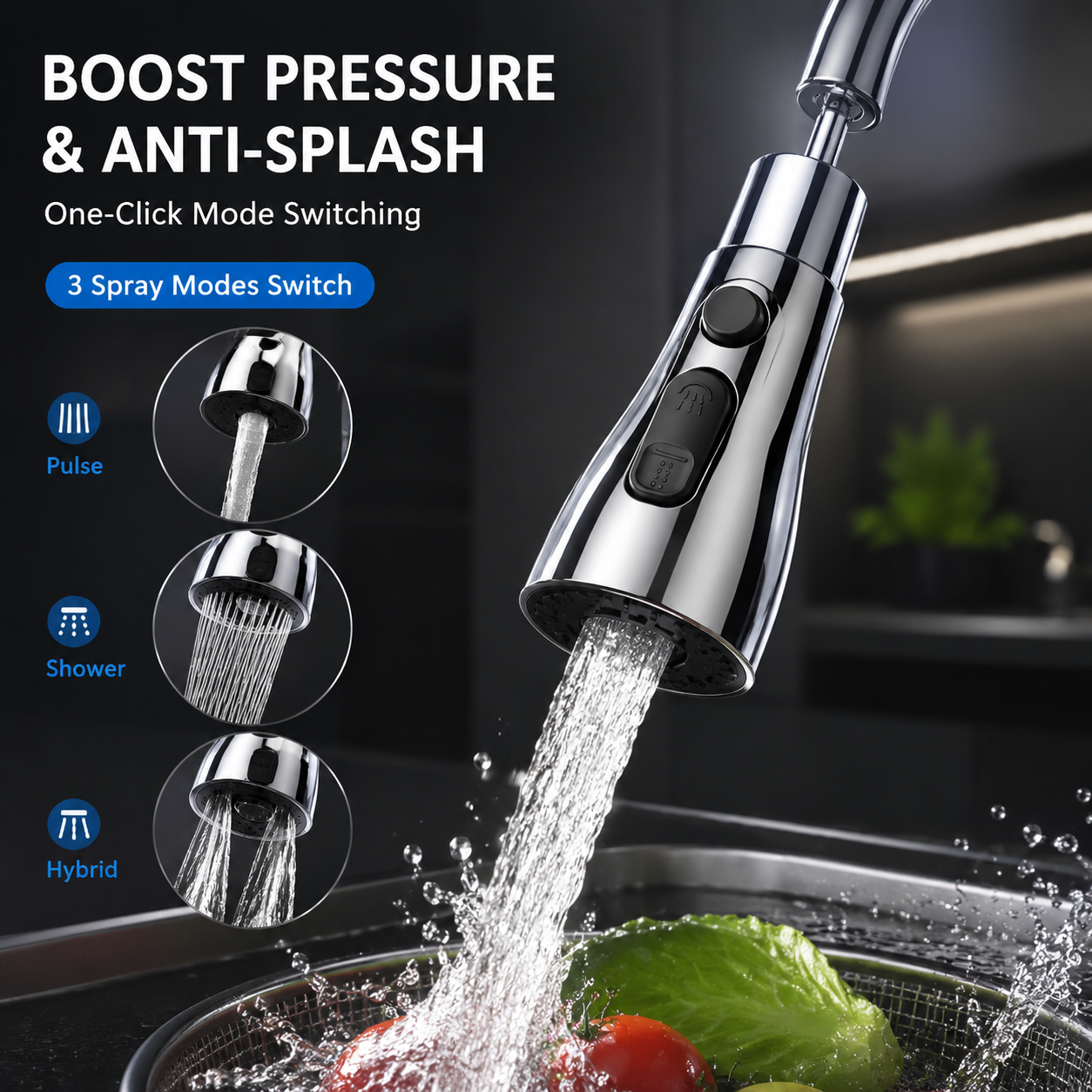 🔥360° Rotating Tap Extender with 3 Water Flow Modes for Effortless Cleaning
