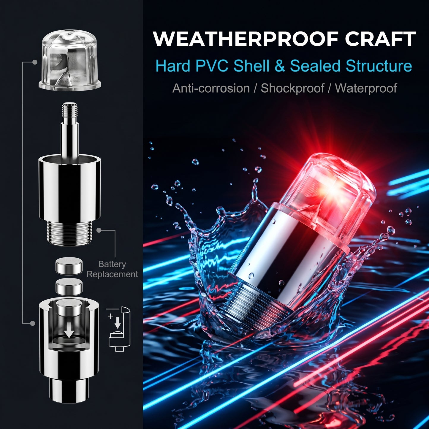 ✨50%off✨Motion-Activated LED Wheel Lights | Waterproof Valve Stem Caps for Car, Motorcycle & Bike (4 Colors, Pack of 4)