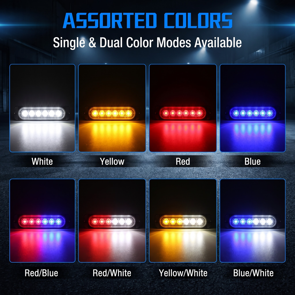 🚛 Buy 1 Get 1 Free for the first 50 customers! ✨ Waterproof, Constant On/Flicker LED Lights — Suitable for Trucks and Motorcycles 🔦🌧️