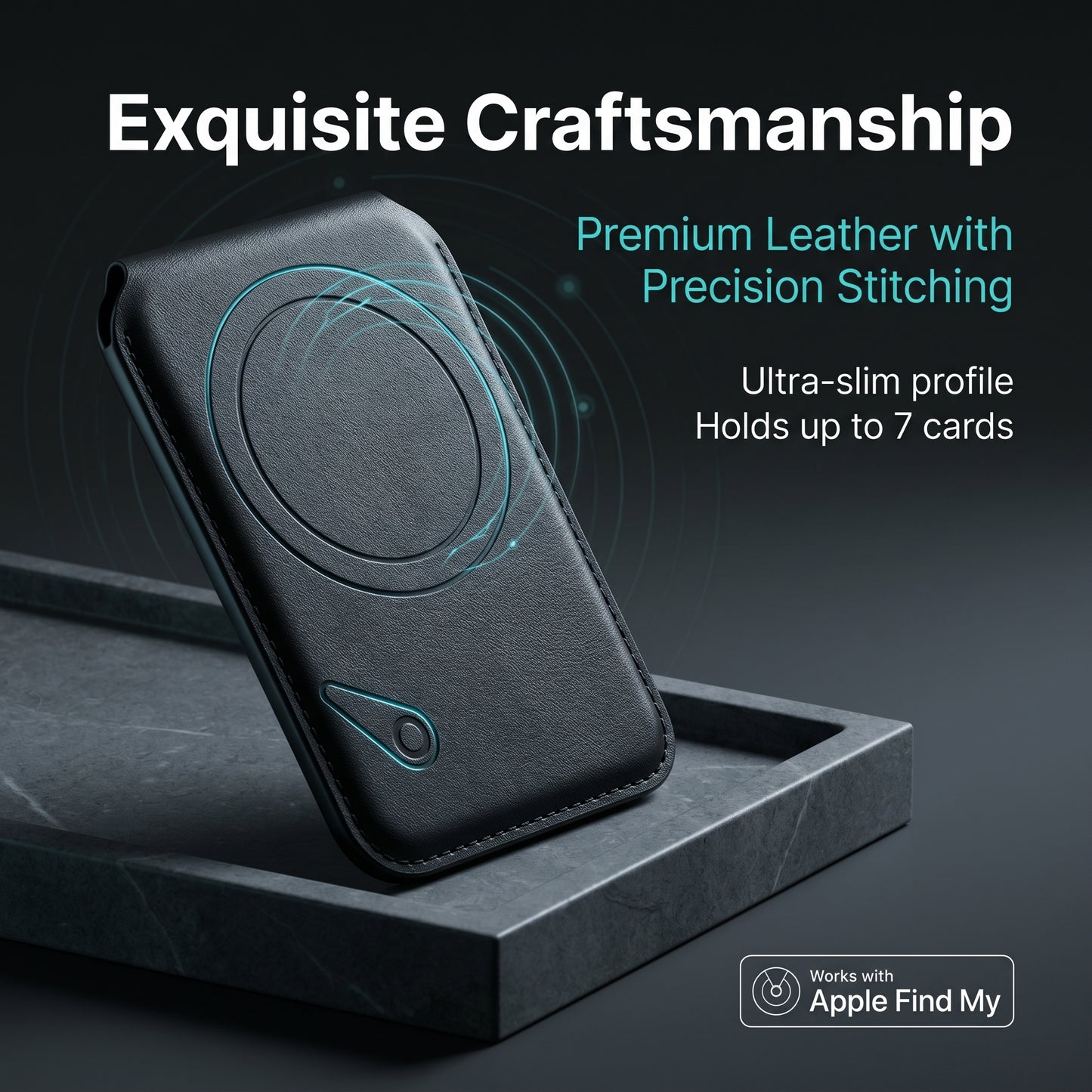 🔥50%off💰Creative Magnetic Card Holder, Anti-Lost Positioning Card Case Compatible with Apple MagSafe