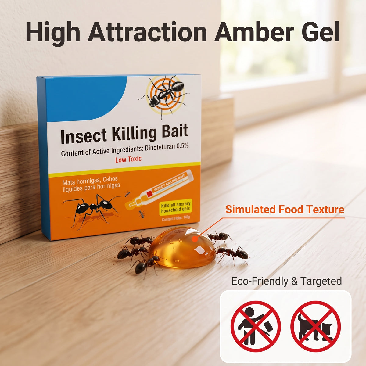 🔥Buy 1 Get 1 Free🪳5 Pack Liquid Ant Killer Bait Stations Indoor Ant Traps For Fast Ant Control