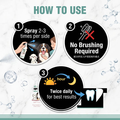 🐱🐶 First 50 customers get one free 🔥 Fresh Breath Pet Teeth Spray
