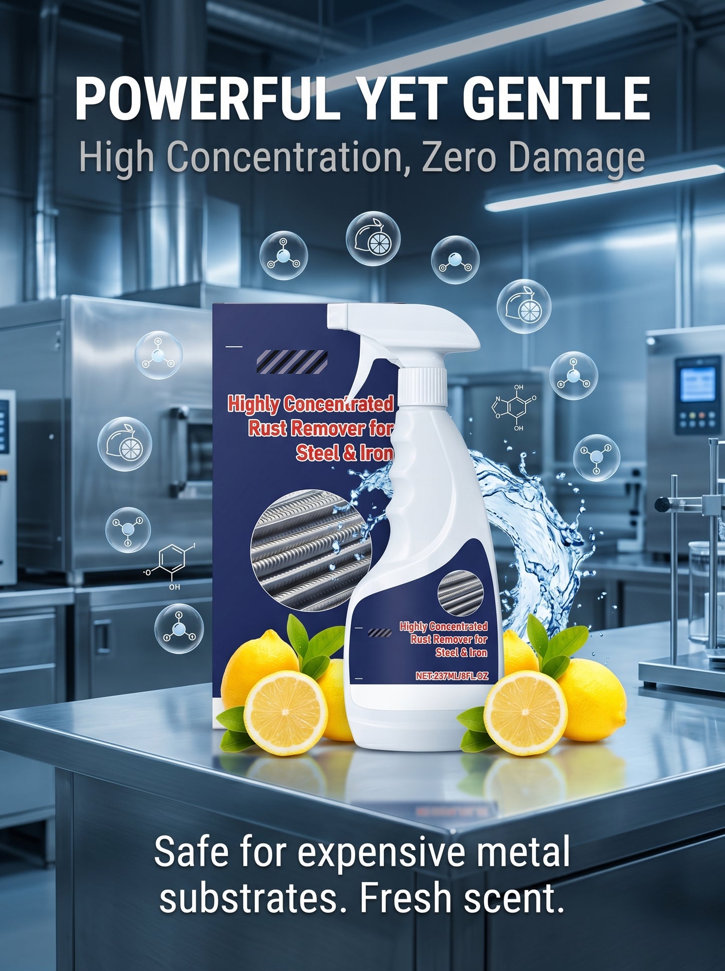 💥LIMITED-TIME 50% OFF!🔥 Highly concentrated rust remover for steel & iron