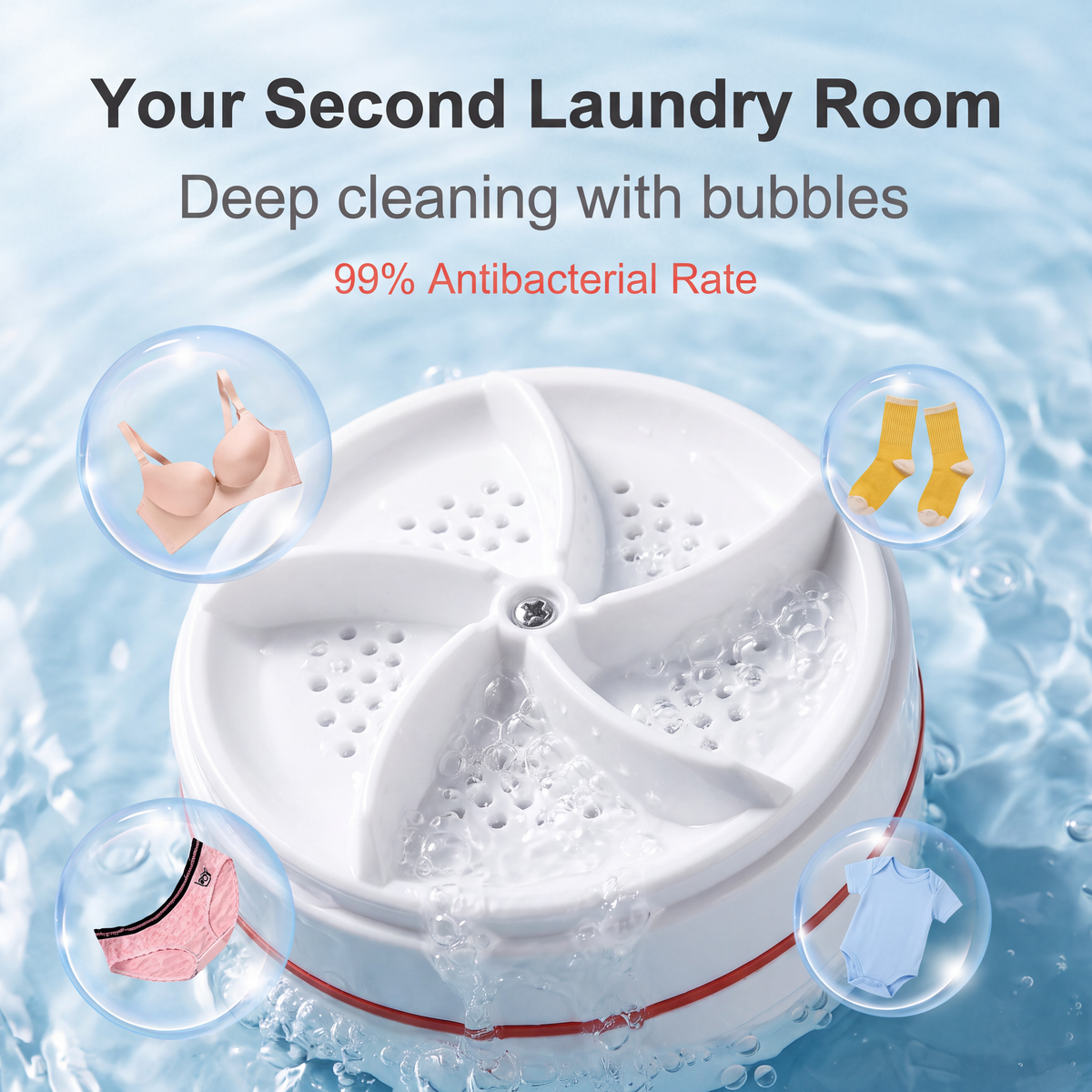 🔥🔥LIMITED-TIME 50% OFF! Portable Turbo Washer for Dishes & Laundry